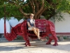 Rhino-Bank im Skulpturenpark Cienfuegos